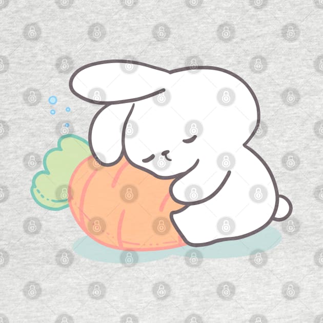 Cute Bunny, sleeping rabbit, sleepy bunny by LoppiTokki